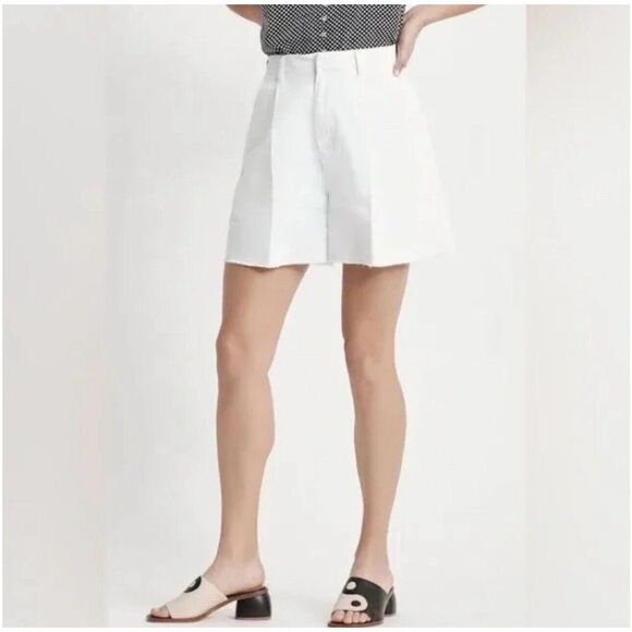 Brixton Womens Victory Trouser‎ Shorts White Pleated Size 31 New Free People - Picture 1 of 8